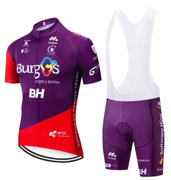 Equipe 2019 burgs bh ciclismo jérsei 12d bicicleta shorts conjunto ropa ciclismo masculino verão secagem rápida pro ciclismo maillot calças roupas8037200