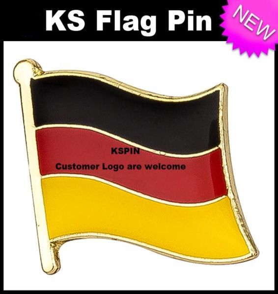 Alfinete de bandeira com emblema da bandeira da Alemanha 10 peças por lote KS004901234563726788