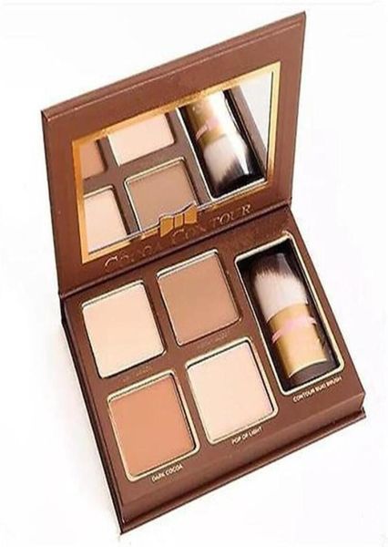 Gute Qualität Multifunktions-Make-up-Paletten Gesichtskonturierung Bronzer Textmarker Cococa Contour 4 Farben Einfach zu tragendes FaceKit wit5907416