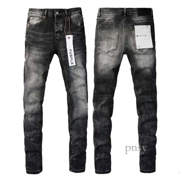 Purp Jeans Designer Uomo Pantaloni denim da uomo Moda Jeans viola Donna Tendenze marca viola Pantaloni sportivi da moto slim fit motociclista nero invecchiato 548