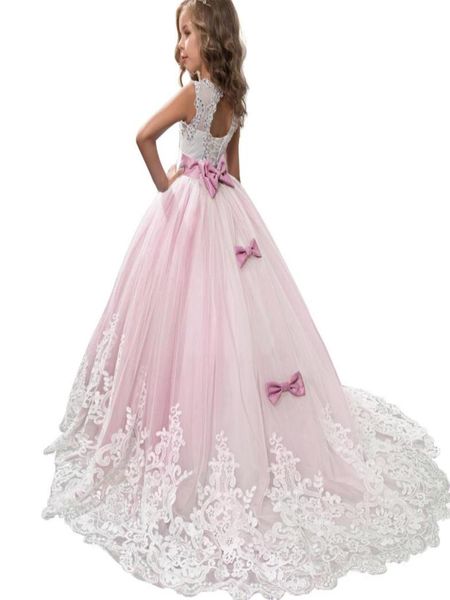 Mädchen Sommerkleid Mädchen Kinder Langes Prinzessin Kleid Vestido Party Hochzeitskleid 3 10 12 Jahre Y190615018723270