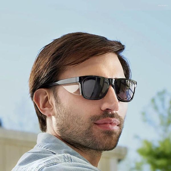 Óculos de sol moda asa proteção contra vento anti-pólen para homens e mulheres óculos de luz anti-azul design exclusivo