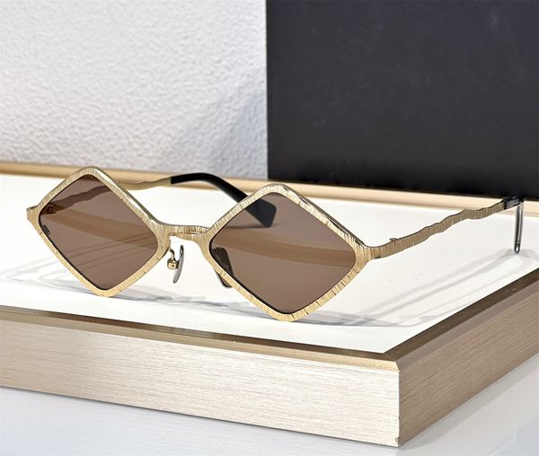 Modedesigner-Sonnenbrille für Herren und Damen, Z14, Vintage-Trend, rautenförmig, kleiner Rahmen, Metall-Crossover-Design, Avantgarde, einzigartiger Stil, Anti-Ultraviolett, mit Etui