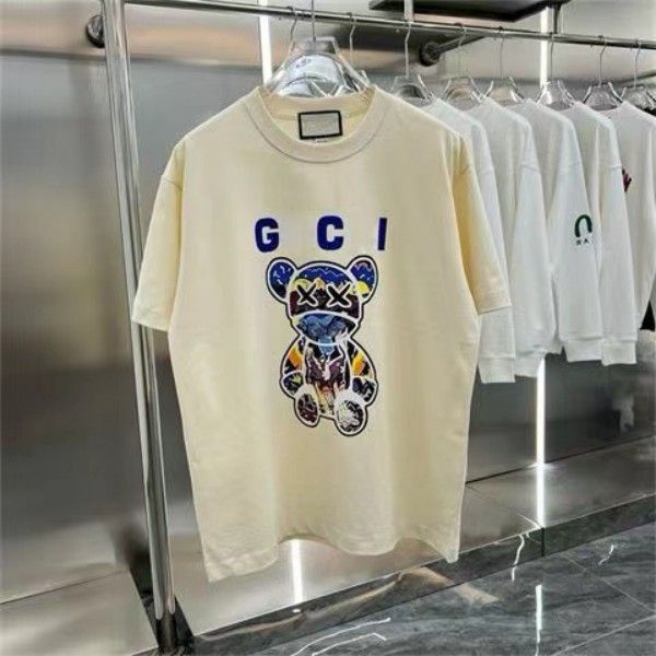 Camiseta masculina camiseta pólo 2024 Designer novo verão algodão puro de mangas curtas letra de letra de cor de cor de cor de cor de cor lúcio