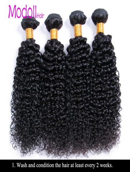 Brasileiro kinky encaracolado feixes de cabelo humano jerry cachos 34 pacotes 1032 polegadas cor natural virgem remy extensões de cabelo 9032227