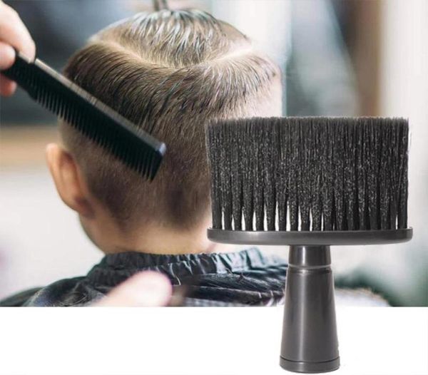 Spazzole per capelli Professionale Morbido Collo nero Spolverino per il viso Barbiere Pulito Spazzola per capelli Spazzola per barba Taglio per parrucchiere Strumento per lo styling8408177