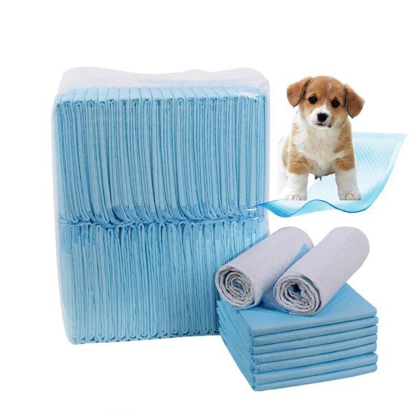 Fraldas de almofada de animais de estimação urina nappy tapete super absorvente fraldas de gaiola vampiros para tapetes de bebê descartáveis para cães