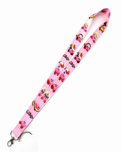 Correias de telefone celular encantos novo lote 10pcslot animação dos desenhos animados Kirby cordão de telefone móvel chaveiro6645792