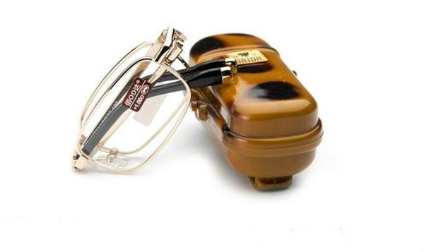 Einzelhandel: 1 Stück faltbare Lesebrille mit Etui, tragbare Mini-Presbyopie-Brille, Linsenstärke 10 bis 408140226