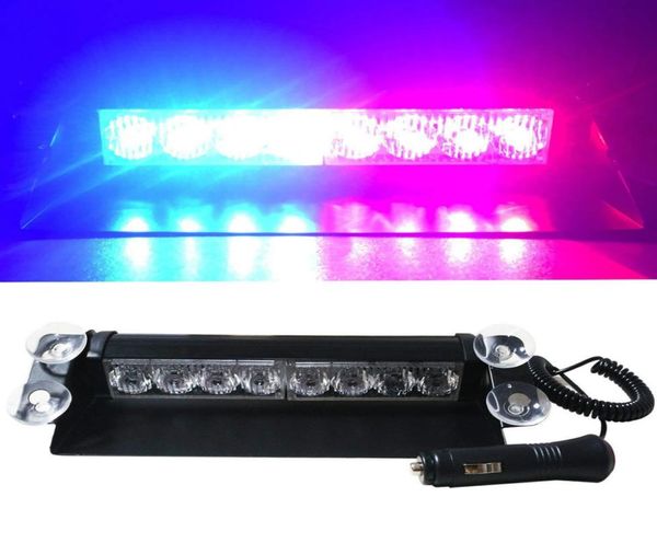 DC12V 8 LED Kırmızı Sarı Mavi Beyaz Otomobil Polisi Flaş Flash Işık Otomatik Led Acil Durum Uyarı lambası 3 Yanıp Sis Far Blue Kırmızı Yell5897564