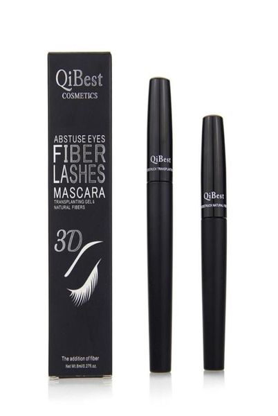 Qi 3D Fiber Lashes Тушь для ресниц Косметическая тушь для ресниц Черный двойной набор туши для ресниц Водостойкая новая тушь для ресниц 2pcs1set7013004