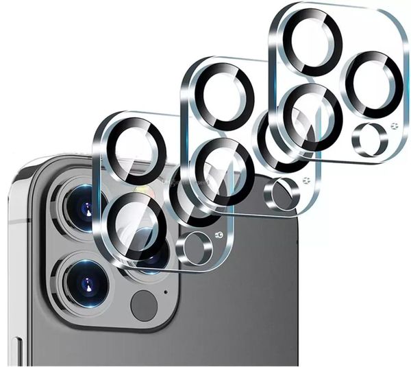 Proteggi schermo per fotocamera in vetro temperato 3D per Iphone 13 Pro MAX 12 Mini 11 Smart Cell Phone Fotocamere premium Film Obiettivo con R9774680
