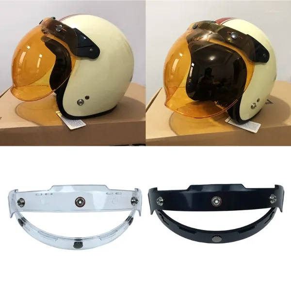 Motorradhelme, Motorräder, Schwarz, UV-Adapter, hochklappbare Basisbefestigung für 3-Druckknöpfe, Blasenschild, Visier, Gesichtsmaske, Helmzubehör