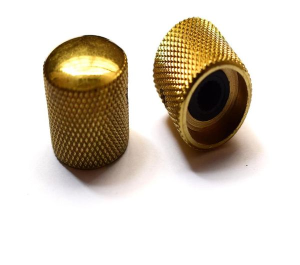 4PCSSet Metall Dome Tone Control Knob Für General Electric Gitarre Bass Goldschwarzchrome farbe 4pcslot1646784