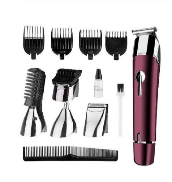 5 em 1 máquina de cortar cabelo à prova d'água, aparador de barba, aparador corporal, máquina elétrica de corte de cabelo para homens, kit de aliciamento DSP5316914