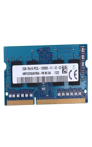 RAM Memoria per laptop da 2 GB Ram 1RX16 PC3L12800S 1600 Mhz 204 pin 135 V RAM per notebook ad alte prestazioniRAMRAMs6592101