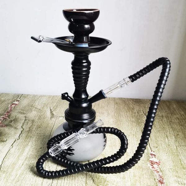 Reise-arabisches Shisha-Set, kleine einzelne Glasflasche, Shisha-Keramikschale, Pfeifenzubehör, Geburtstagsgeschenk 240220