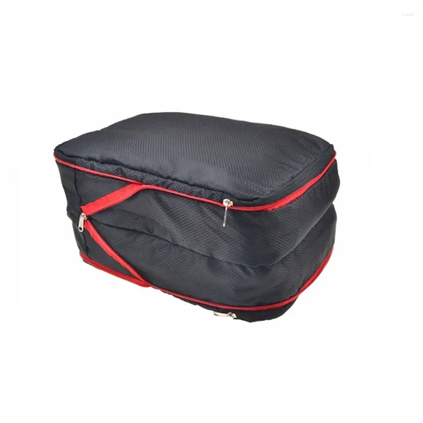 Depolama Çantaları 3pcs Seyahat Paketleme Küpleri Çift Katmanlı Taşınabilir Sıkıştırma Torbası Büyük Kapasite Bagaj Giysileri Organizatör