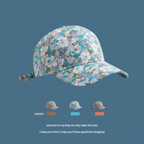 Cappelli da esterno Berretto da fiore rotto hardtop moda studente ombrellone da baseball casual Cappellini sportivi La dimensione dei copricapi può essere regolata C3Kl #