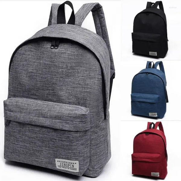 Sacos ao ar livre mochila saco de viagem mulheres homens ombro lona portátil grande mochila faculdade escola caminhadas ginásio