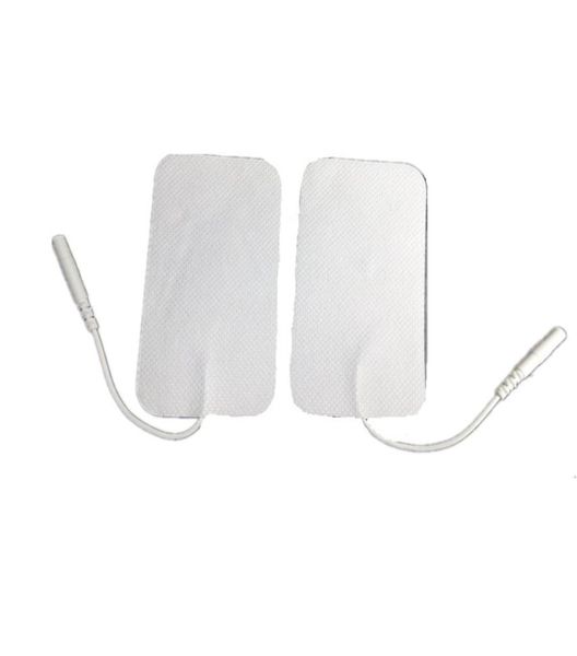 Grande 5cm x 9cm DEZENAS EMS MÁQUINA ELETRODO PAD REUTILIZÁVEL LONGLIFE Autoadesivo Para Massagem Máquina de Terapia Digital 10pcs5pai3986465