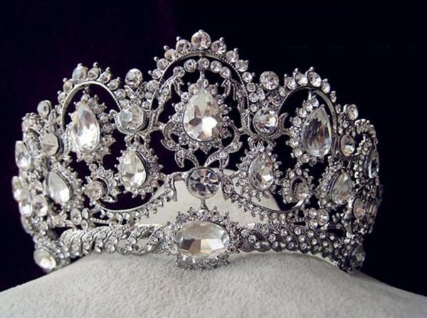 Auf Lager 2016 Vintage Pfau Kristall Tiara Braut Haarschmuck für Hochzeit Quinceanera Tiaras und Kronen Festzug Strass C3927347