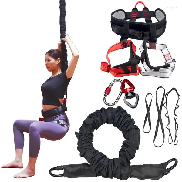 Fasce di resistenza Bungee Attrezzature per il fitness Set Allenamento di danza Antenna Yoga Cord Pilates Sospensione elastica Sling Trainer Pull Rope