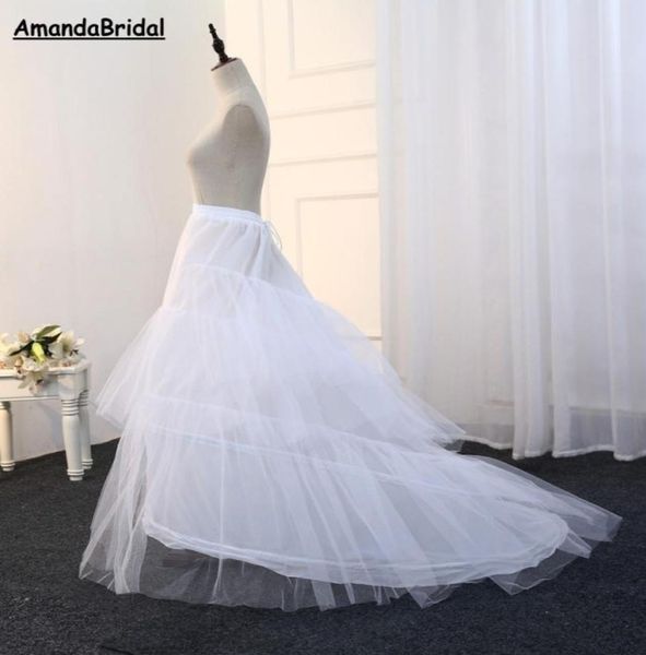 Saia de tule com 2 argolas, anágua elástica para vestidos de casamento de sereia, saia de noiva de crinolina para mulheres, festa à noite go7640675