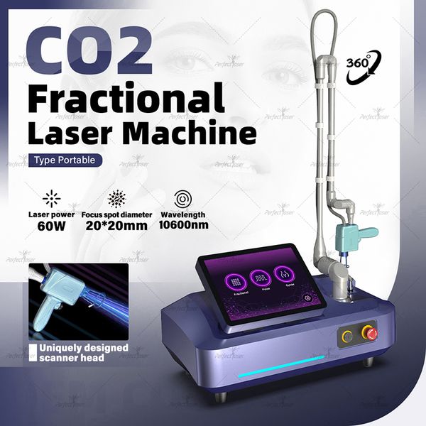 Nova chegada fracionário co2 laser pele resurfacing estrias cortador a laser remoção de pigmento equipamento de aperto vaginal