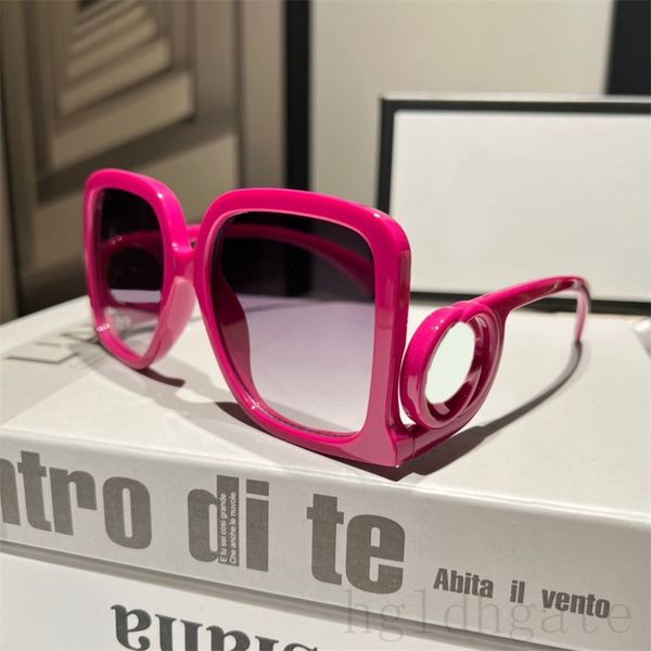 Occhiali da sole da uomo oversize con montatura grande occhiali da vista rettangolari neri tonalità rosse sonnenbrille occhiali da sole quadrati di lusso firmati da donna ordinarie vacanze fresche PJ092 G4