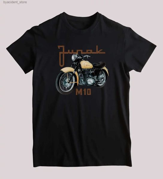 Herren T-Shirts Junak M10 Klassisches polnisches Motorrad-T-Shirt.Sommer Baumwolle Kurzarm O-Ausschnitt Herren T-Shirt Neu S-3XL L240304