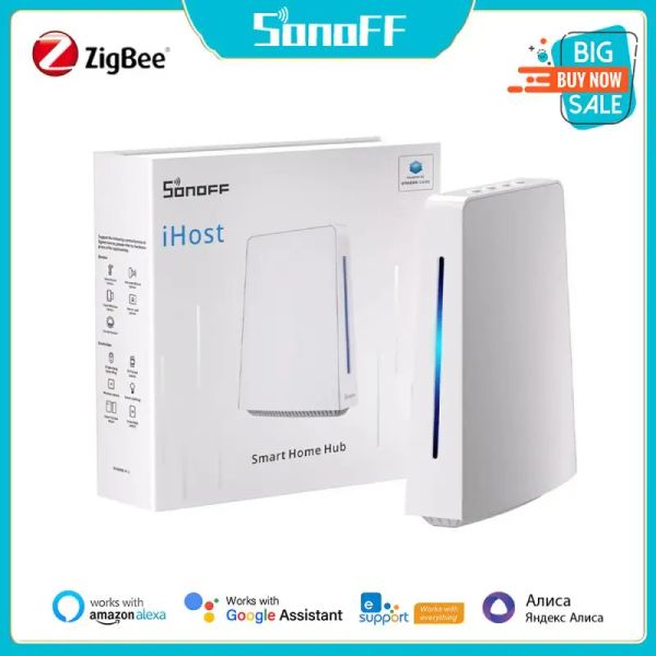 Управление SONOFF iHost Умный дом-концентратор AIBridge 2 ГБ/4 ГБ Zigbee Wi-Fi-шлюз Интеллектуальные сцены Частный локальный сервер Открытый API Система умного дома