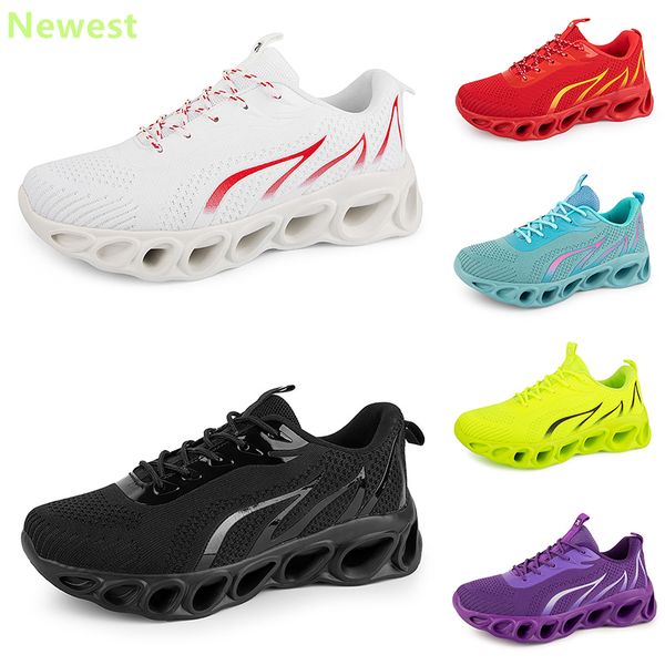 2024 vendita calda scarpe da corsa uomo donna bianchi arancione navy crema rosa nero viola grigio scarpe da ginnastica sneakers colore traspirante 27 GAI