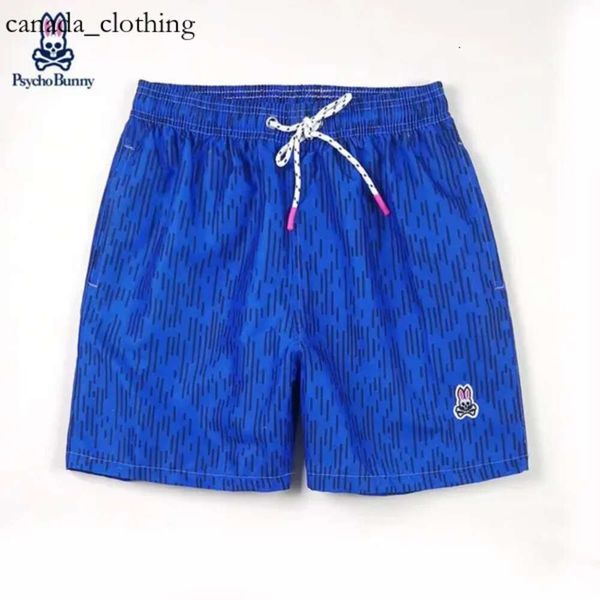 Coelho psicológico shorts designer mens praia crânio coelho flor calças europeu americano surf rápido 131 designer curto homens define calças de treino solto e