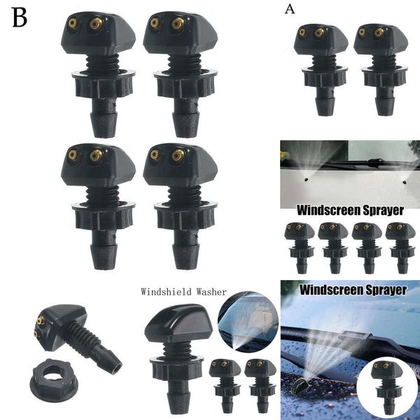 Neue 2/4 Stück Frontscheibe Scheibe Doppel-Loch Gerade Spalte Ersatz Wischer Für Die Meisten Autos Wasser Spray düse