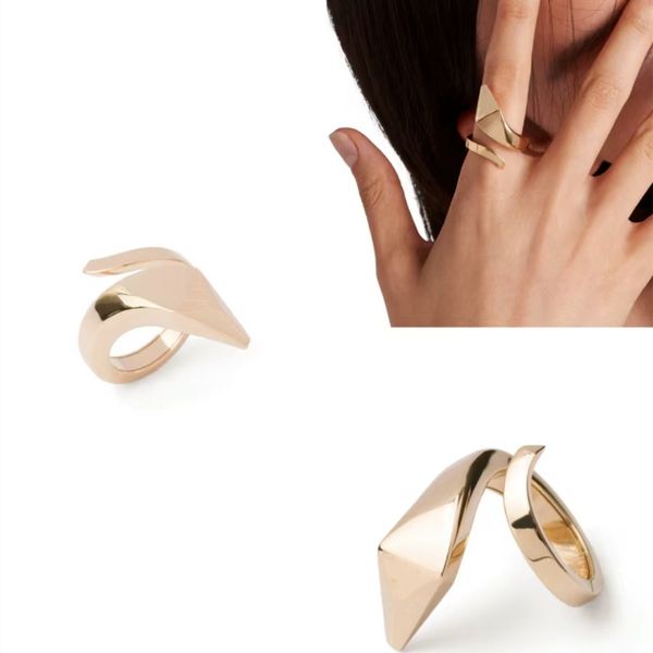 Nuovo affascinante anello di design per donne di lusso da uomo aperto anello di amore per matrimonio anello in oro moda popolare classico gioielli di alta qualità accessori regalo per feste