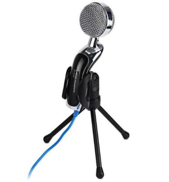 SF-922B Profesyonel USB 3.5 mm Kondenser Mikrofon Mikrofon Studio O Stand Stand For Bilgisayar Defteri Karaoke2680077