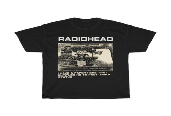 Radiohead t camisa masculina moda verão algodão camisetas crianças hip hop topos ártico macacos camisetas femininas topos rock menino camisas hombre 228710190