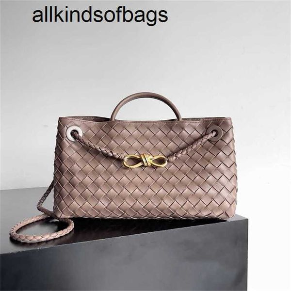 Andiamo Bag BottegVenets Handtasche aus echtem Leder, gewebte Taschen, echte Fabrik, direkter Großhandel, Baodie-Familie, Herren und Damen, kleine horizontale, leichte Luxus-Handtasche, c