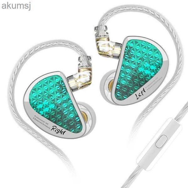 Handy-Kopfhörer KZ-AS16 PRO, kabelgebundene Kopfhörer, In-Ear-Kopfhörer, HiFi-Monitor, Musik-Kopfhörer, Sport-Headset, 3,5-mm-Stecker, Geräuschunterdrückung, YQ240304