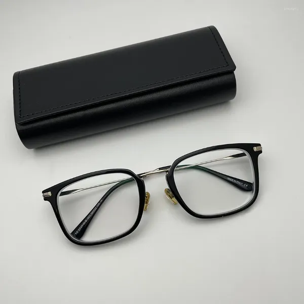 Óculos de sol quadros 2024 qualidade superior acetato quadrado homens óculos vintage óculos quadro para masculino miopia óculos oculos