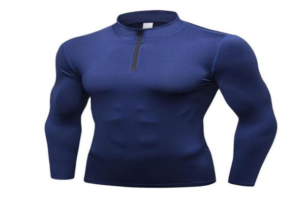 Abbigliamento da palestra Uomo039s Compressione Top Maglione ad asciugatura rapida Abbigliamento termico invernale in pile Baselayer Manica lunga sotto le magliette8970072