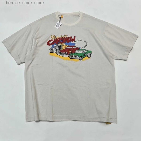 Мужские футболки Мужские футболки Высочайшее качество GD Ретро классические автомобили с принтом футболка мужская женская винтажная футболка большого размера мужская футболка из 100% хлопка Q240304
