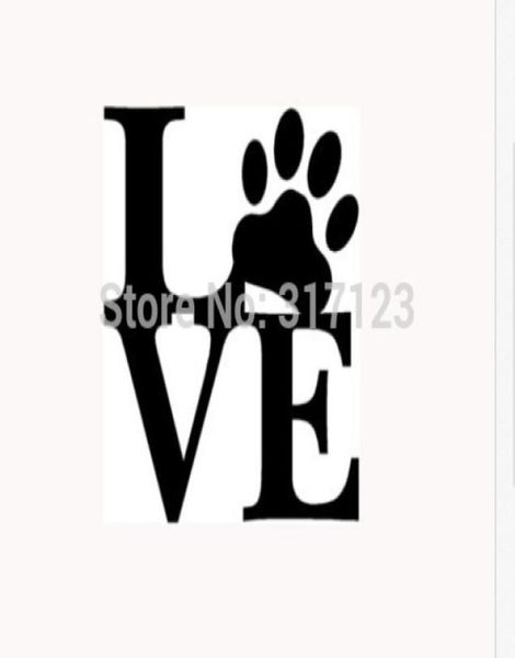 AMORE ZAMPA Adesivo Vinile Decalcomania per finestrino dell'auto Animale carino Cane Gatto Wall Art9529660