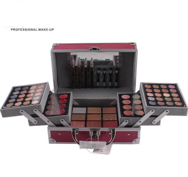 Neue Muster Professionelle Make-Up-Palette Kosmetik Box Bronzer Textmarker Rouge Make-Up Gesicht Pulver Fall Lidschatten Kits Wholesal5385204