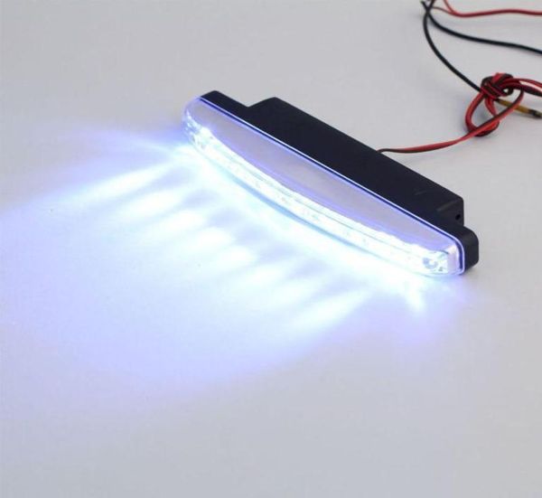 2018 Nuovo di alta qualità 1pc 8 LED Super Bright Car DRL Luce di marcia diurna Lampadina per luce diurna Bianco Utile9963689