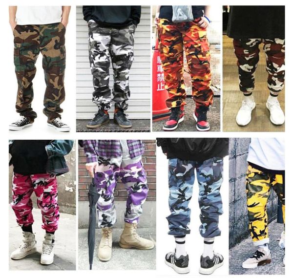 Cargo-Jogginghose, Herrenhose, Jogginghose, Streetwear, Damen, Herren, Gelb, Orange, Camouflage-Hose, Jogger, lässig, Armee-Rot, Rosa, Hose Sw2884824