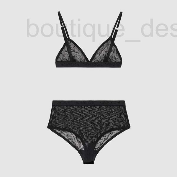 Sutiãs conjuntos designer luxo g carta malha roupa interior casa têxtil sexy mulheres respirável underclothes elegante lingerie laço sutiã conjunto senhora presente de aniversário gyo6