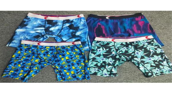 Promoção em massa homens boxers cuecas masculinas cuecas estilos aleatórios esportes hip hop roupa interior rua secagem rápida cor misturada envio C3608003