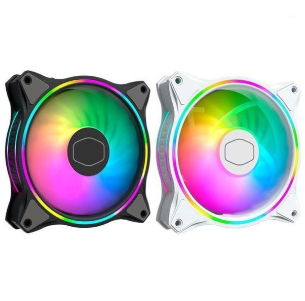 Fans Coolings MF120 HALO Dual Ring Addressable RGB Fan For PC Computer Case Liquid Radiator 35EA16475629